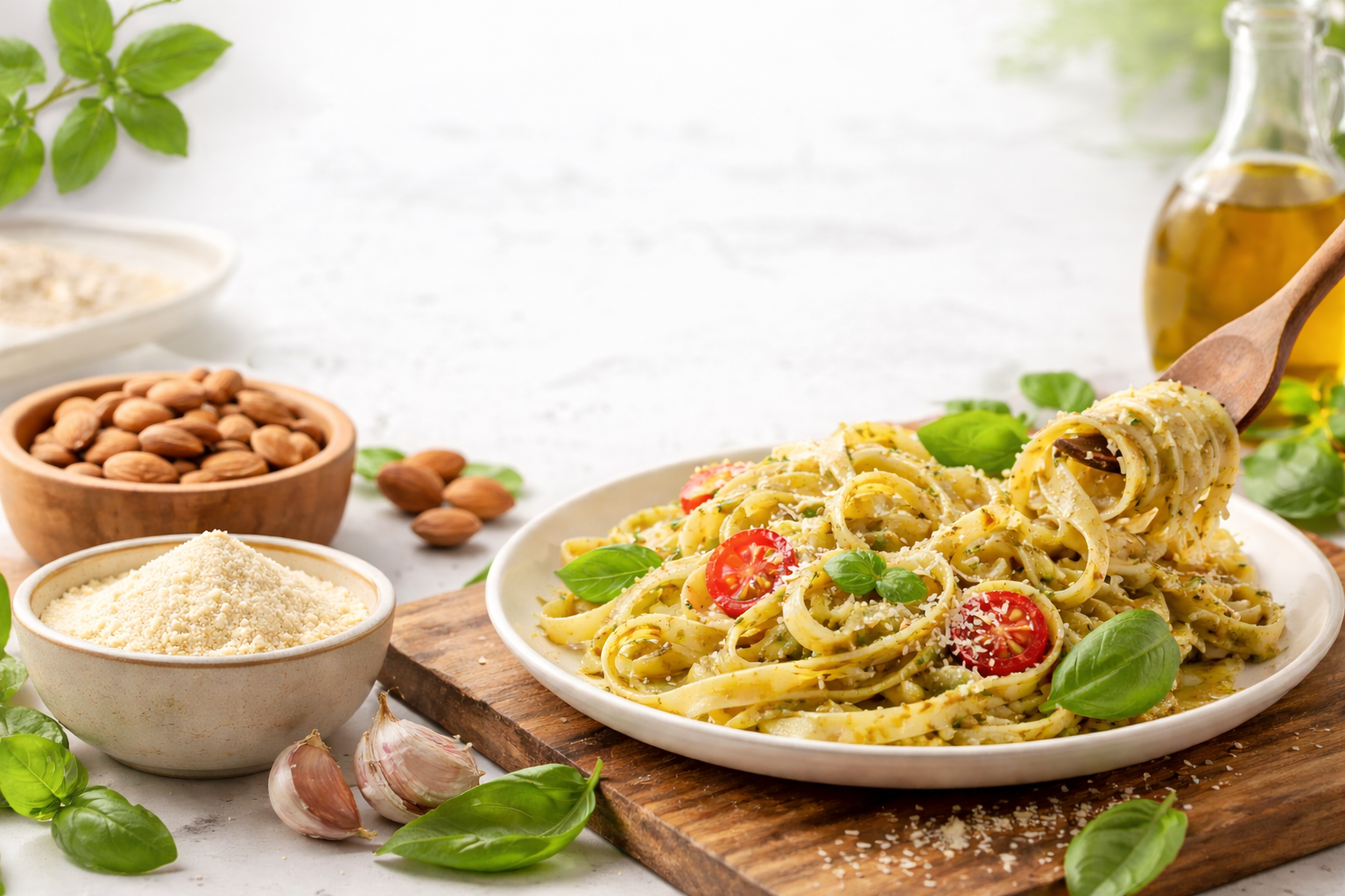 almond pasta flour